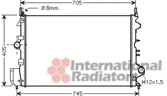 Радиатор охлаждения vectra c/signum 18i 05-(пр-во van wezel) 37002462