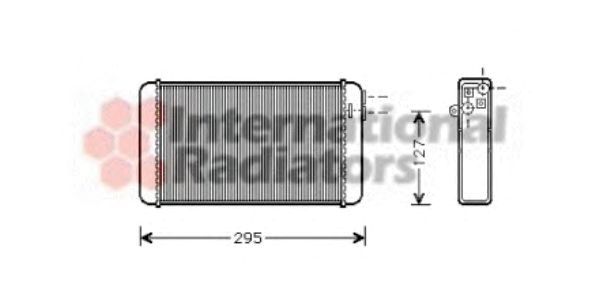 Радиатор отопителя omega a all mt/at +/- a/c (van wezel) 37006116
