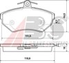 Колодки гальмівні передні, дискові 37011 ABS