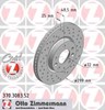 Диск гальмівний передній 370308352 ZIMMERMANN