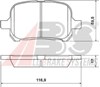 Колодки гальмівні передні, дискові 37033 ABS