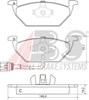 Колодки передні 37155 ABS