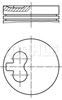 Поршень (ком-кт на мотор), 2-й ремонт (+0,50) 400101 MAHLE