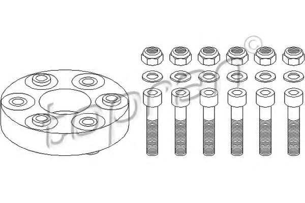 Муфта кардана еластична, задня 400514 HANS PRIES