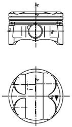 Поршень в зборі 40086620 KOLBENSCHMIDT