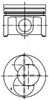 Поршня, 2-й ремонт (+0,50) 40093720 KOLBENSCHMIDT