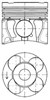 Поршня на 1 циліндр, STD 41071600 KOLBENSCHMIDT
