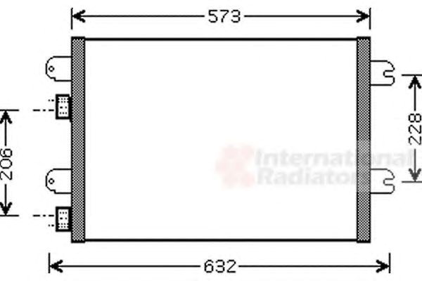 Радиатор кондиционера dacia logan (04-) (пр-во van wezel) 43005317