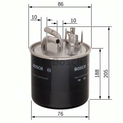 Bosch n6459 фільтр паливний диз. audi a6 2,7/3,0tdi  04- 450906459