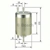 Фільтр тонкого очищення палива 450915001 BOSCH