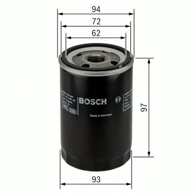 Bosch ,p3333 h=95mm фільтр масляний ford mondeo 2,5i 94- 451103333