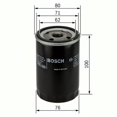 Bosch p3367 h=100mm фільтр масляний jaguar s-type, xj, xk 99- 451103367