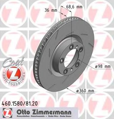 Ротор гальмівний 460158020 ZIMMERMANN