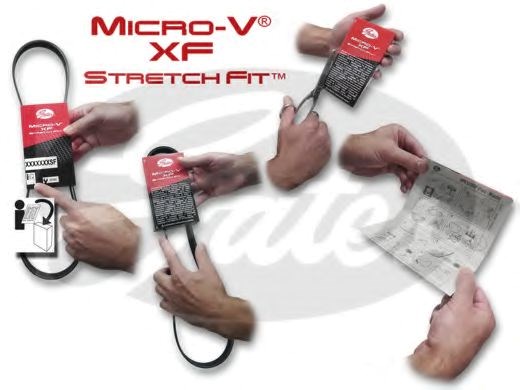 Поліклінові ремені micro-v stretchfit (вир-во gates) 4PK790SF
