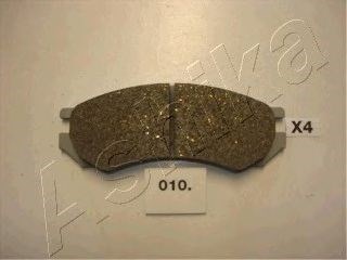 Колодки гальмівні передні дискові nissan primera (вир-во ashika) 5000010
