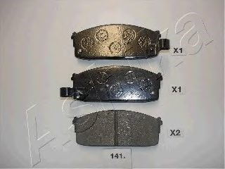 Колодки гальмівні дискові передні nissan (вир-во ashika) 5001141