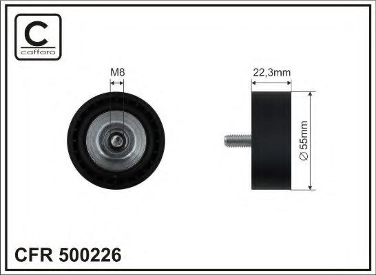 Ролик поліклинового ременя mini (r56) 500226