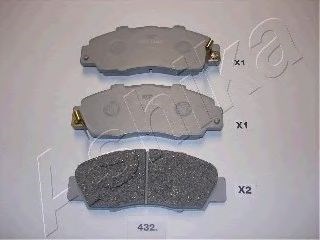 Колодки гальмівні дискові передні honda civic (вир-во ashika) 5004432