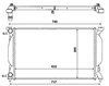 Радіатор охолодження 50539 NRF