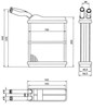 Радіатор пічки (обігрівача) 52134 NRF