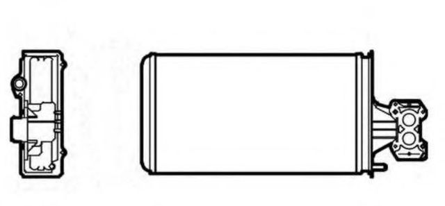 Радіатор обігрівача 53624 NRF