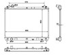 Радіатор двигуна 53917 NRF