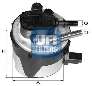 Фільтр паливний ford focus ii, c-max 1.6 tdci 03- (oe) (вир-во ufi) 5517000