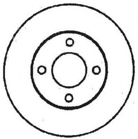 Диск переднього гальма 561244JC BENDIX