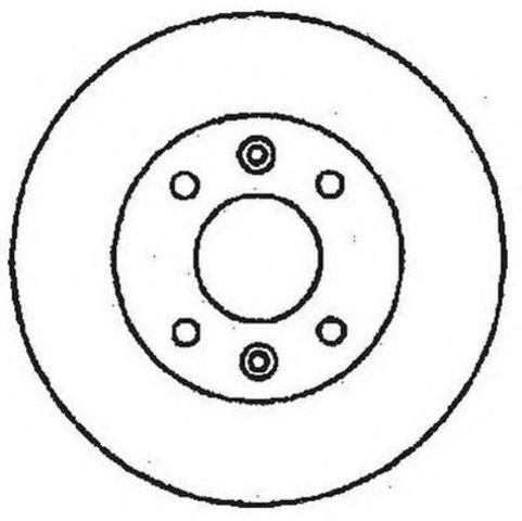 Гальмівний диск передній peugeot 106, 205, 306, 309, 405 / citroen ax,  c15, saxo, zx 561253JC
