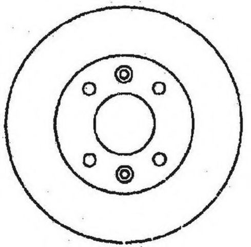 Гальмівний диск передній citroen berlingo, xsara, zx / peugeot 206, 305, 306, 405 561364JC