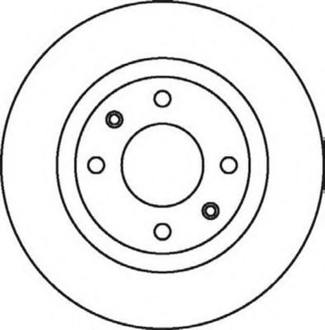 Гальмівний диск передній  peugeot 301, partner / citroen berlingo, c2, c3, c4 562044JC