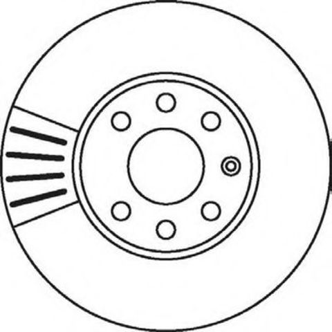Гальмівний диск передній opel astra g / chevrolet astra, corsa 562069JC