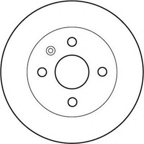 Диск заднього гальма 562181JC BENDIX