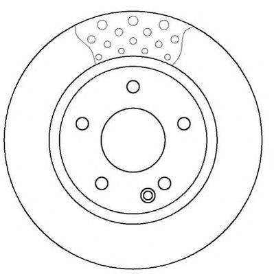 Гальмівний диск передній mercedes vaneo (2002->) 562249JC