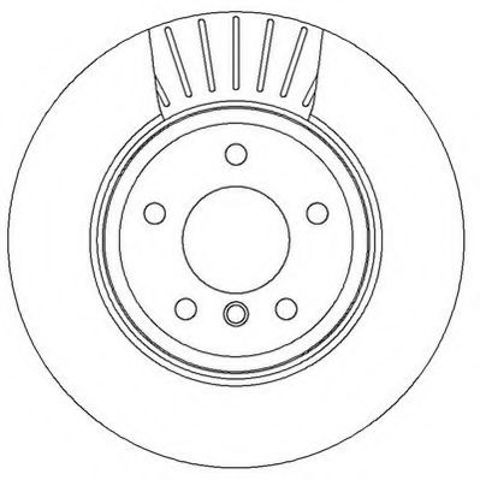 Гальмівний диск задній bmw 5-series (e60, e61) , 6-series (e63, e64) 562319JC