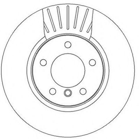 Гальмівний диск передній bmw 5-series 562320JC