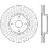 Диск переднього гальма 562436JC BENDIX