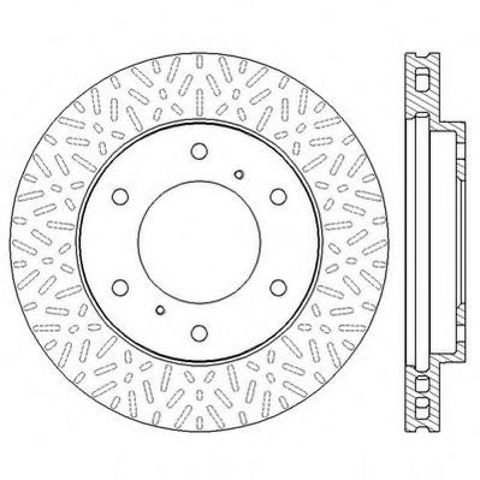 Гальмівний диск передній mitsubishi pajero , pajero sport 562572JC