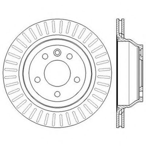 Гальмівний диск задній vw multivan, touareg, transporter 562603JC