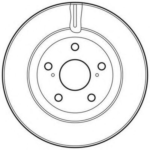 Гальмівний диск передній toyota camry,  rav-4 , auris / lexus es 562621JC