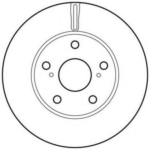 Гальмівний диск передній toyota auris, corolla 562623JC
