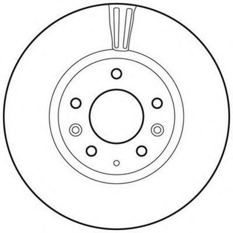 Гальмівний диск передній mazda 6 (2007->) 562633JC