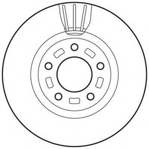Гальмівний диск передній mazda 3, 5 562635JC