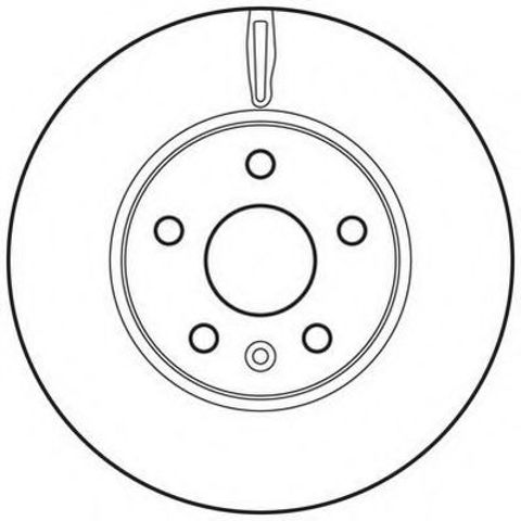 Гальмівний диск передній chevrolet aveo, cruze / opel astra j 562642JC