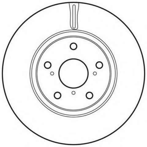 Гальмівний диск передній toyota auris, verso 562649JC