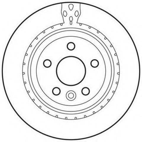 Гальмівний диск задній volvo s60, s80, v60, v70, xc70 562650JC