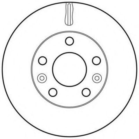 Гальмівний диск передній renault duster, megane iv / dacia duster 562658JC