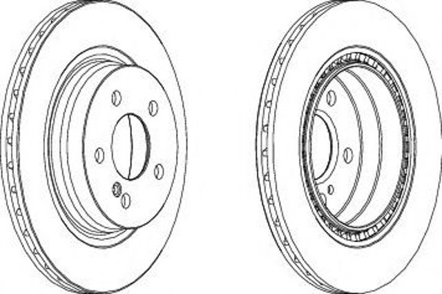 Диск заднього гальма 562680JC BENDIX