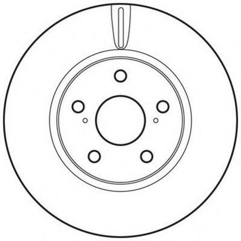 Гальмівний диск передній lexus is / toyota crown, mark 562689JC