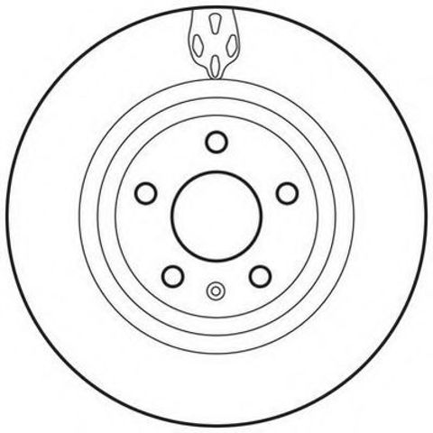 Диск заднього гальма 562706JC BENDIX